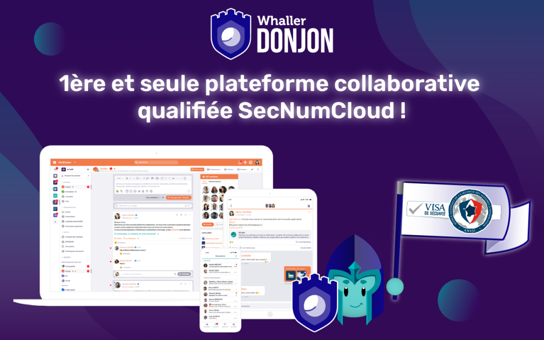 Whaller DONJON, the first collaborative platform to obtain the ANSSI security visa for its SecNumCloud qualification!