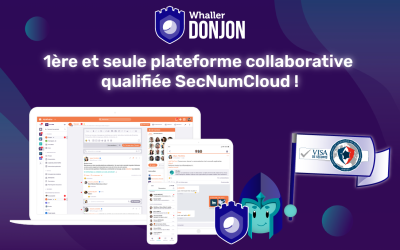 Whaller DONJON, première plateforme collaborative à obtenir le Visa de sécurité ANSSI pour sa qualification SecNumCloud !