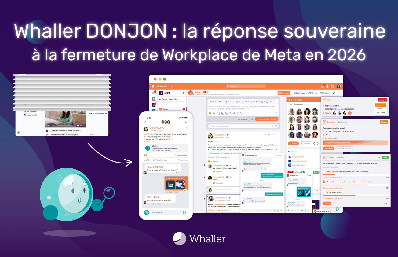 Whaller DONJON et Workplace de Meta