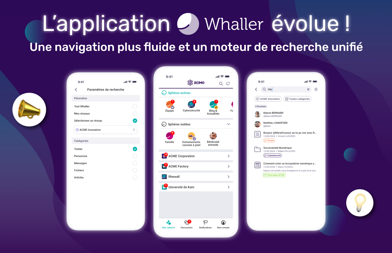 Mise à jour 6.0.0 application Whaller