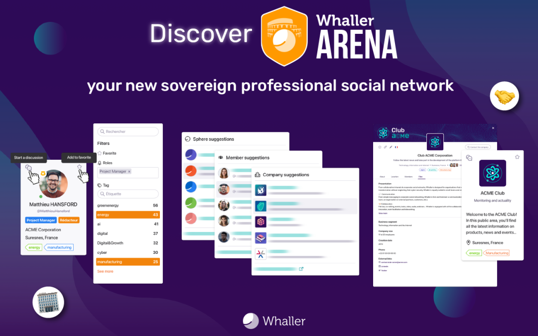 Whaller launches ARENA, the sovereign professional social network tailored to large organizations