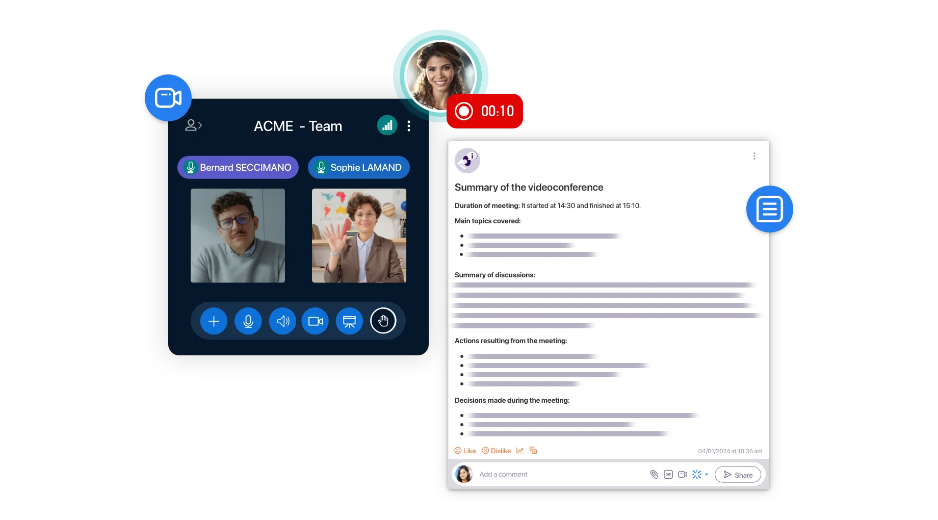 Aristotle – automatic meeting summary with Whaller (IA)ssistant