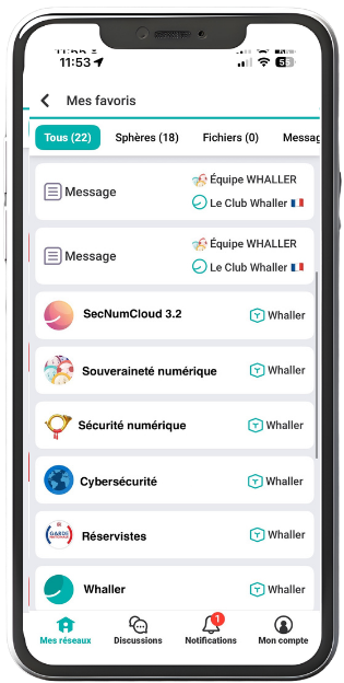 Favoris Whaller App 7.6.0