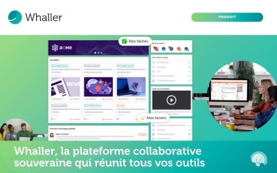 Whaller, une Digital Workplace souveraine pensée comme un tout : mail, signature, drive, visioconférence et intelligence artificielle