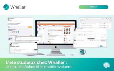 L&rsquo;été studieux chez Whaller : le son, les tâches et le mobile évoluent