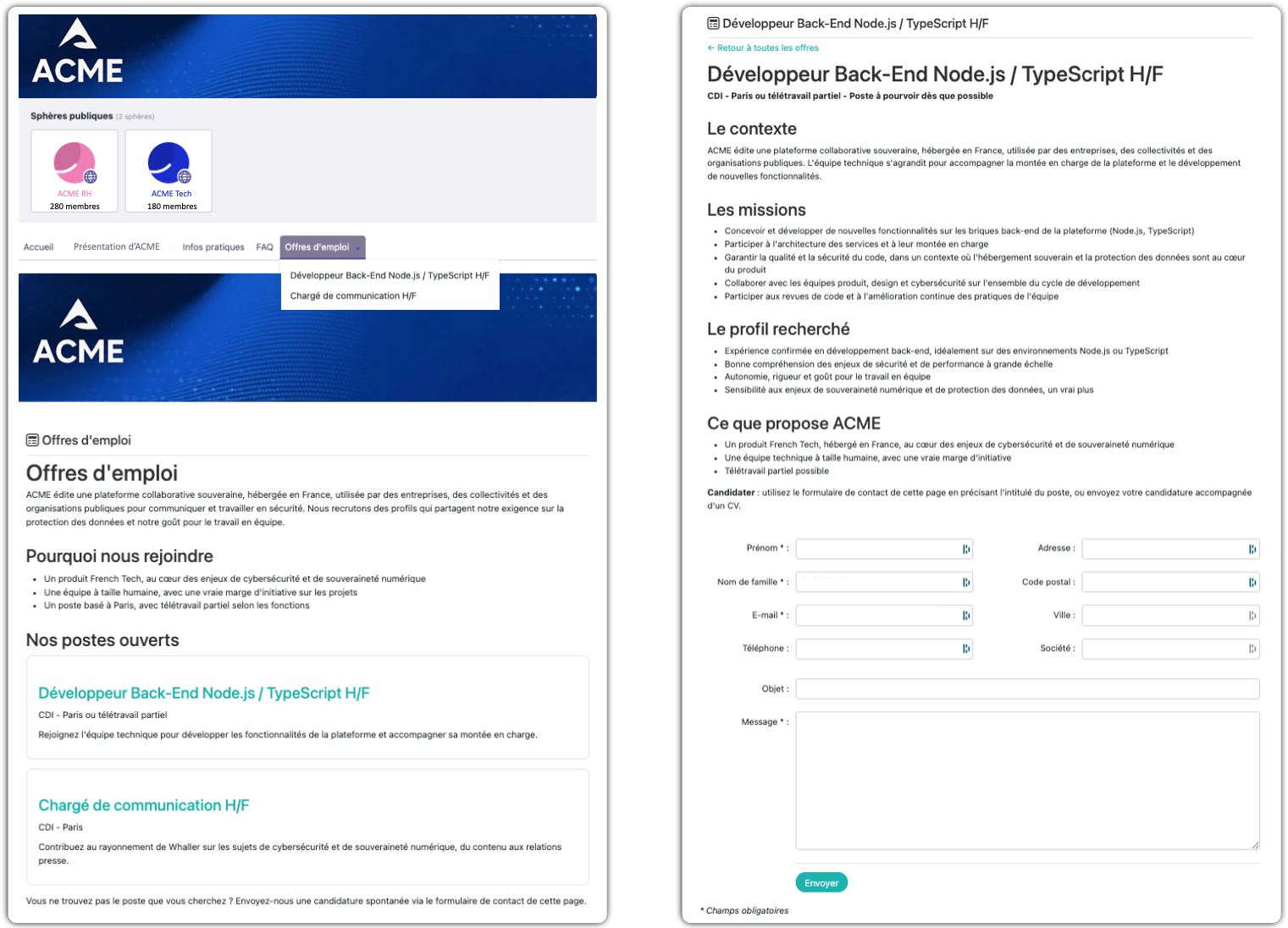 whaller recrutement cms